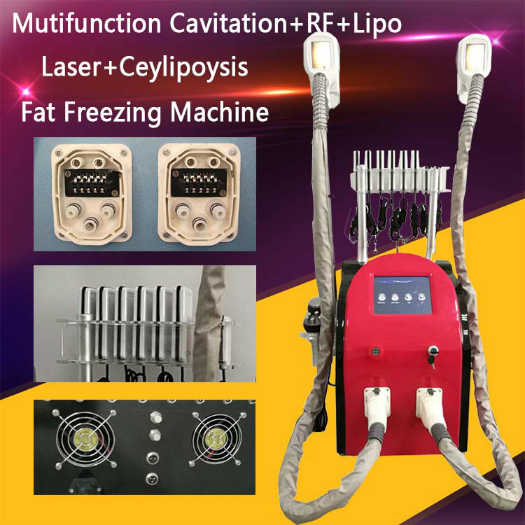 New style portable cryolipolysis fat freezing slimming machine cryotherapy Ultrasound RF lipo laser cavitation rf salon use