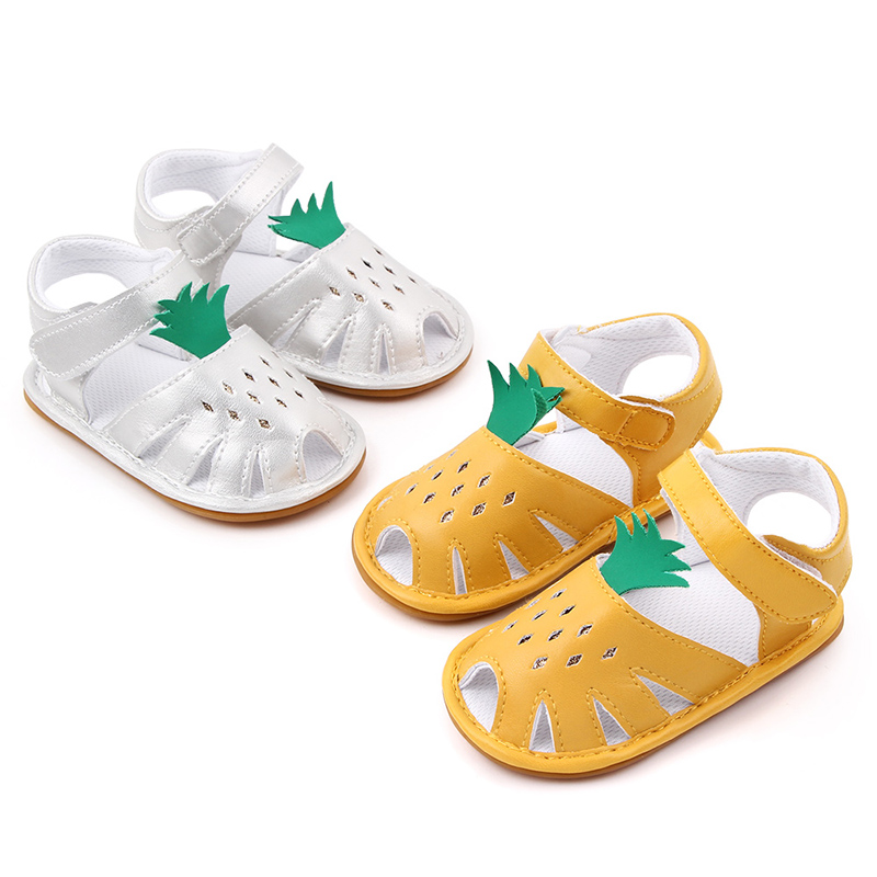 

Summer Baby Infant Toddler Girls Breathable Anti-Slip Shoes Pineapple Print Sandals Toddler Soft Soled Kids Girl Shoes13 A005