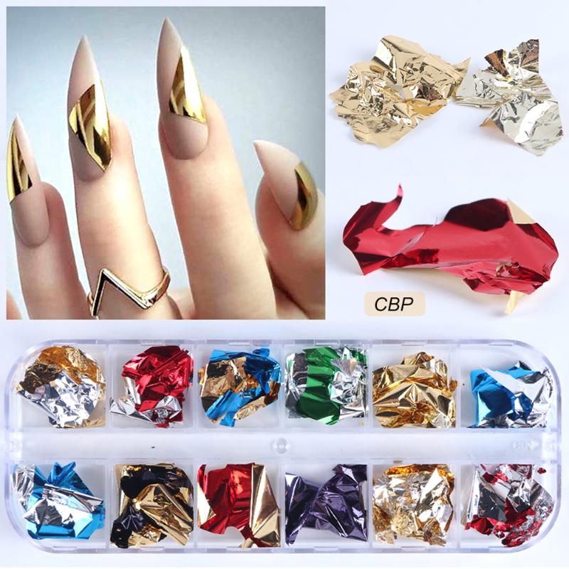 

Art Colorful Nail Glitter Mirror Foil DIY Sequins Salon Shining Home Manicure Holographic Irregular Flakes Styling Decorative