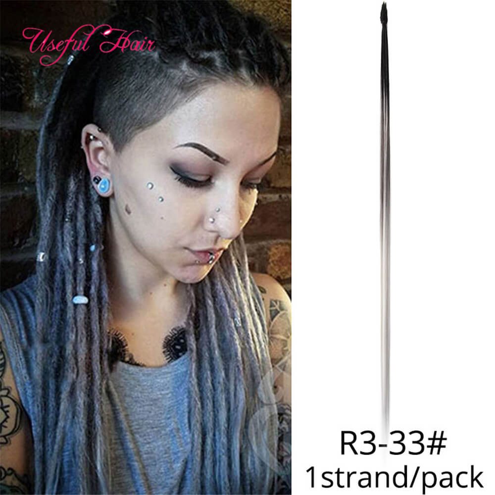 

Afro Crochet Braids Dreads Extensions Hair Ombre Soft Dreadlock 18Inch Synthetic Hair for Women Locs Crochet Hair Braided Synthetic, #1