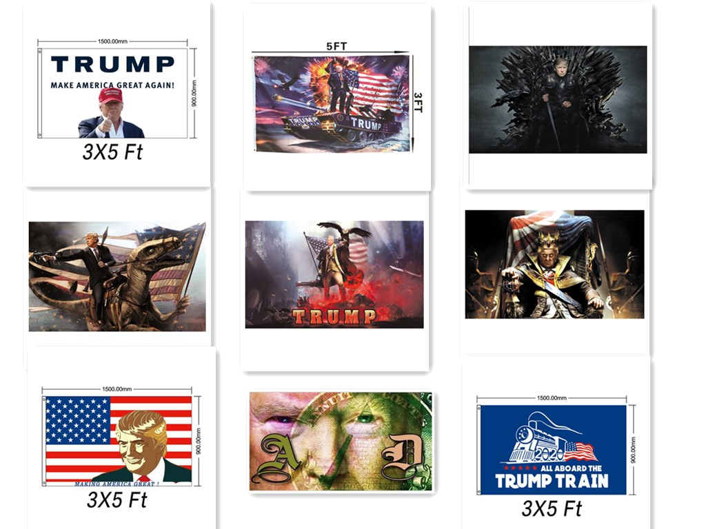 

Trump 12 Styles Trump Flag 2020 Donald Trump Flag Keep America Great Donald for President Campaign Banner 90*150cm Garden Flags