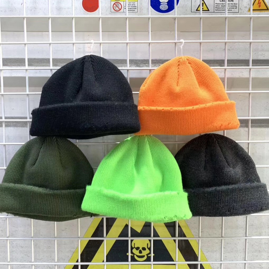 Unisex Knit Cap Hedging Head Hat Beanie Caps Winter Keep Warm Outdoor Fashion Hats Cashmere Casual Solid caps