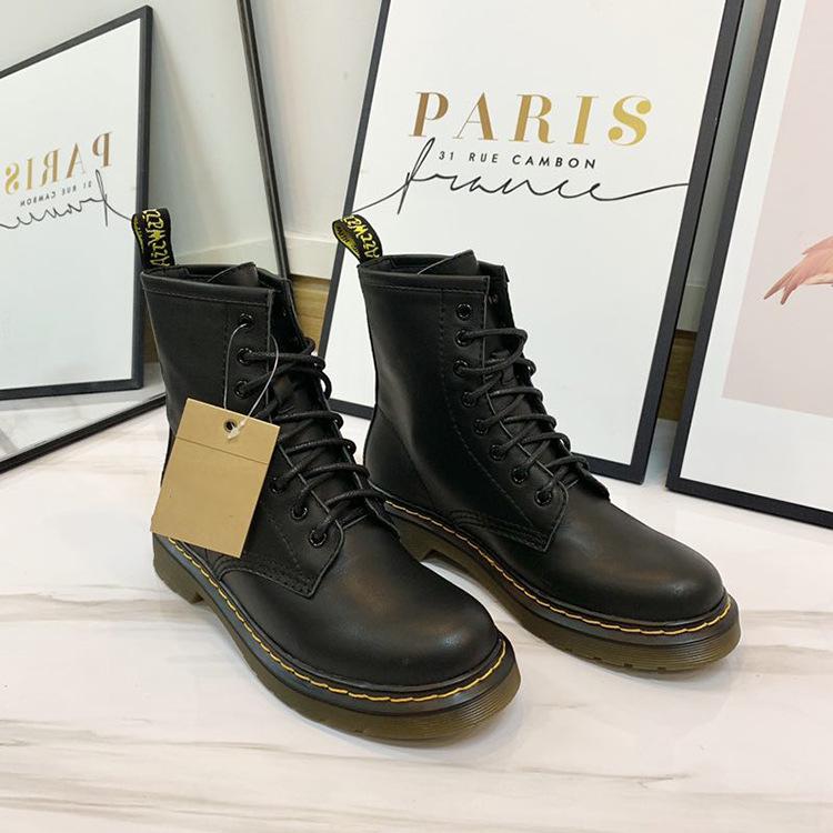 tied martin boots