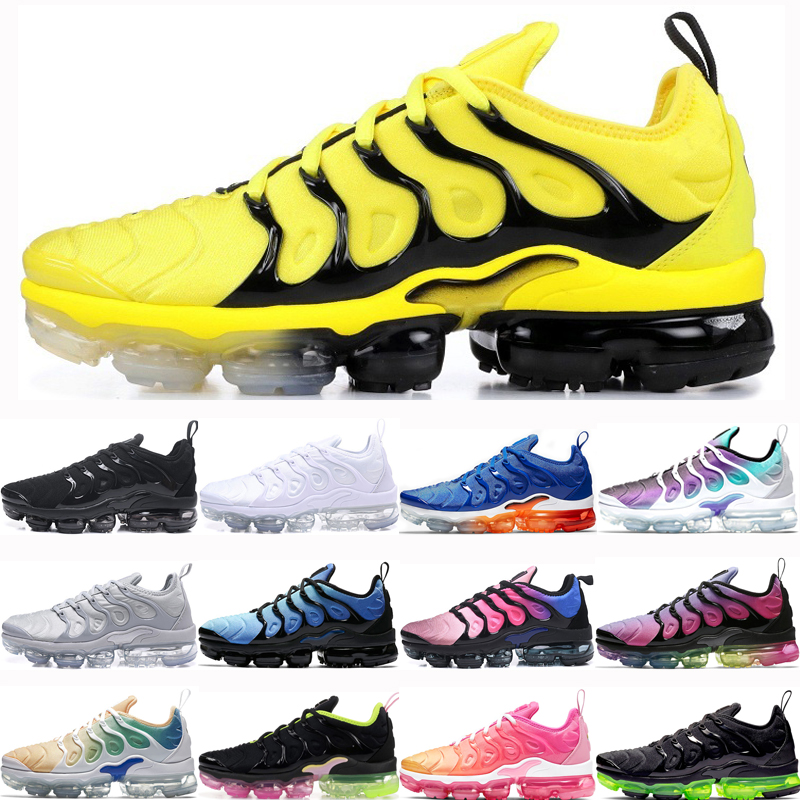 

New Plus Bumblebee Women Mens Running Shoes BE TRUE Black Volt Triple Black White Cool Grey Psychic Pink For Men Sneakers Trainers