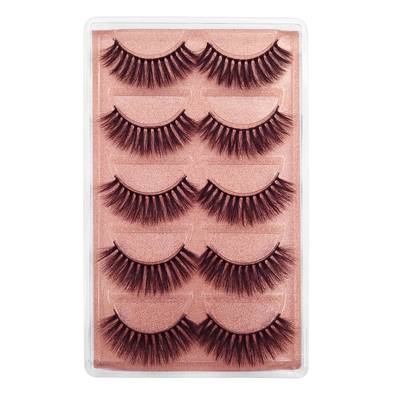 

shidishangpin 5 pairs Long Eyelashes Thick false eyelashes dramatic makeup lashes faux mink lashes wispy long