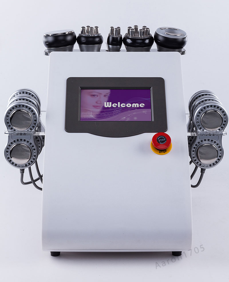 6 in 1 Portable body shape microcurrent RF Vacuum Cavitation machine body slimming skin care beauty machine-image-486795414