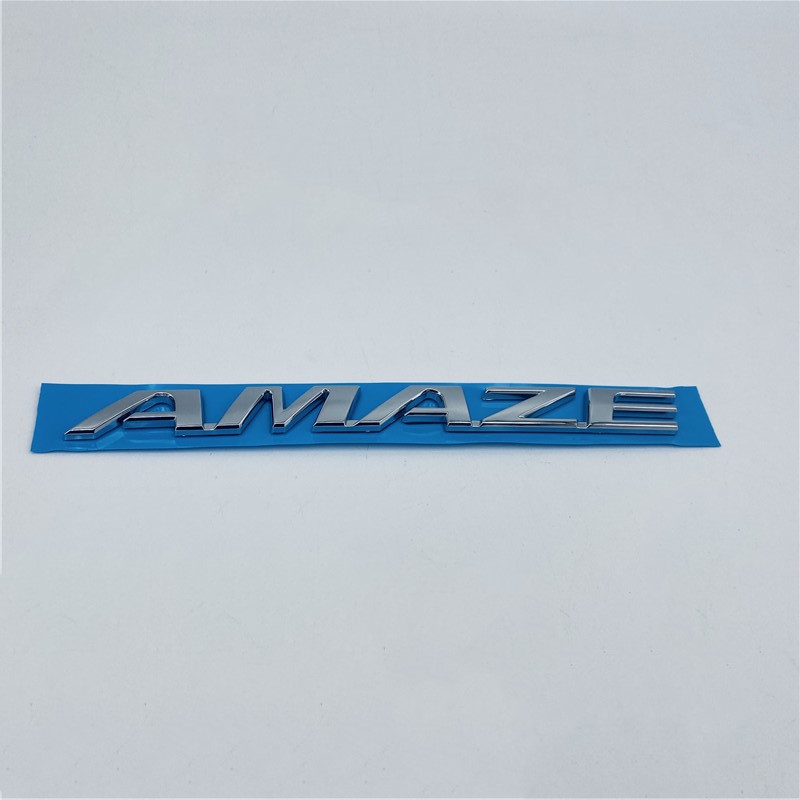 

For Honda AMAZE Emblem Badge Rear Trunk Decals Logo Letter Nameplate, Abs