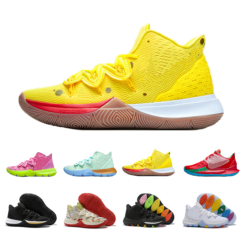 

newest mens kyrie shoes pe basketball shoe 5 anniversary red green sponge running irving 5s five luxury sneakers 4046, Color#8