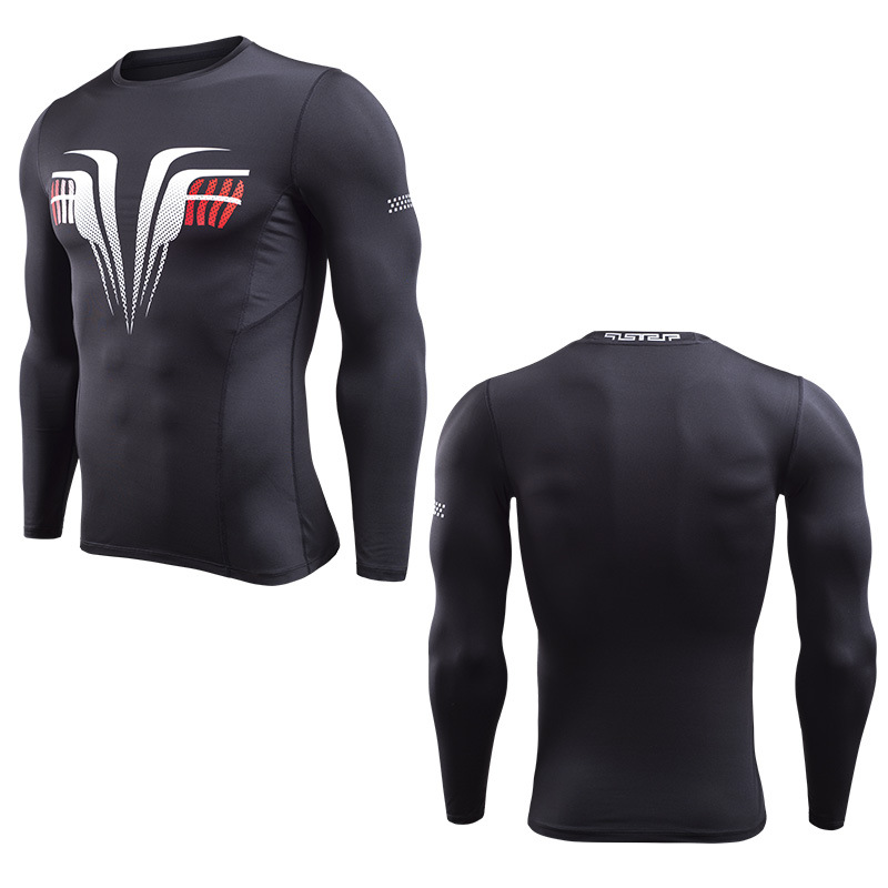 

Fitnes Wear long slee Men Comp Shirs Tight Tshit Long Sleeve Them Under Top Fitns Base Layer Weight Liftin Wear free shippig, Colour 3