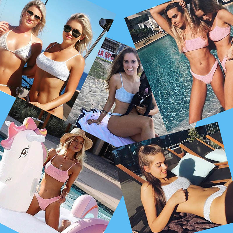 

Hot New Bikini Triangle Swimsuit in 2019 Sexy Folded Bikini Women's Swimsuit,Discount Cheap women swimming Sports swimwear flexible stylish