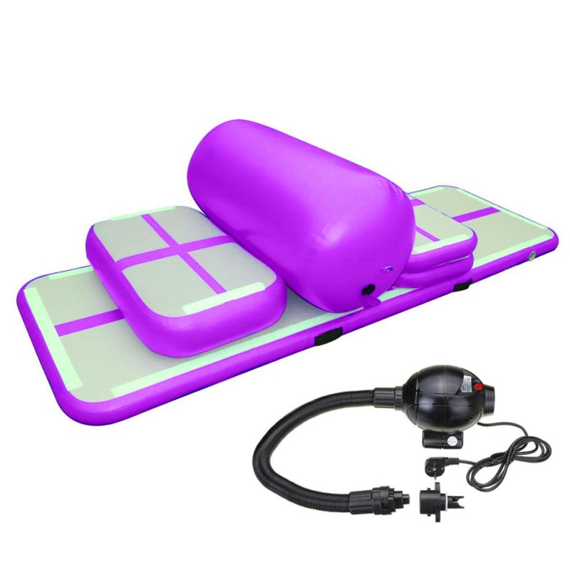 

a set 6 pieces of home edition inflatable gym mat,inflatable gymnastics air tumble track mat training set