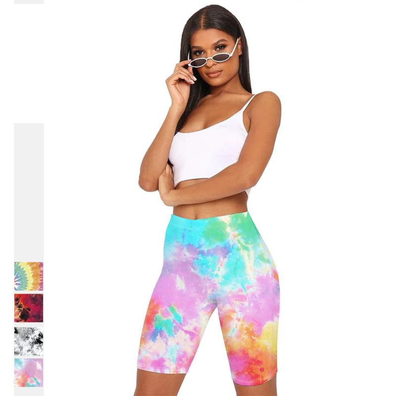 

Tie-dye Printed Women Leggings Slim Fit Exercise Fitness Pants Elastic Cycling Leggings Sport Women Fitness Sport Pants, 04