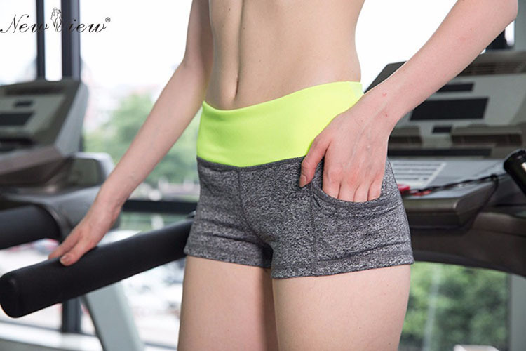 

Wholesale Breathable Quick-Drying Elastic Yoga Shorts Multicolor Fitness Jogging scanties Outdoor Sports Running Shorts, Green