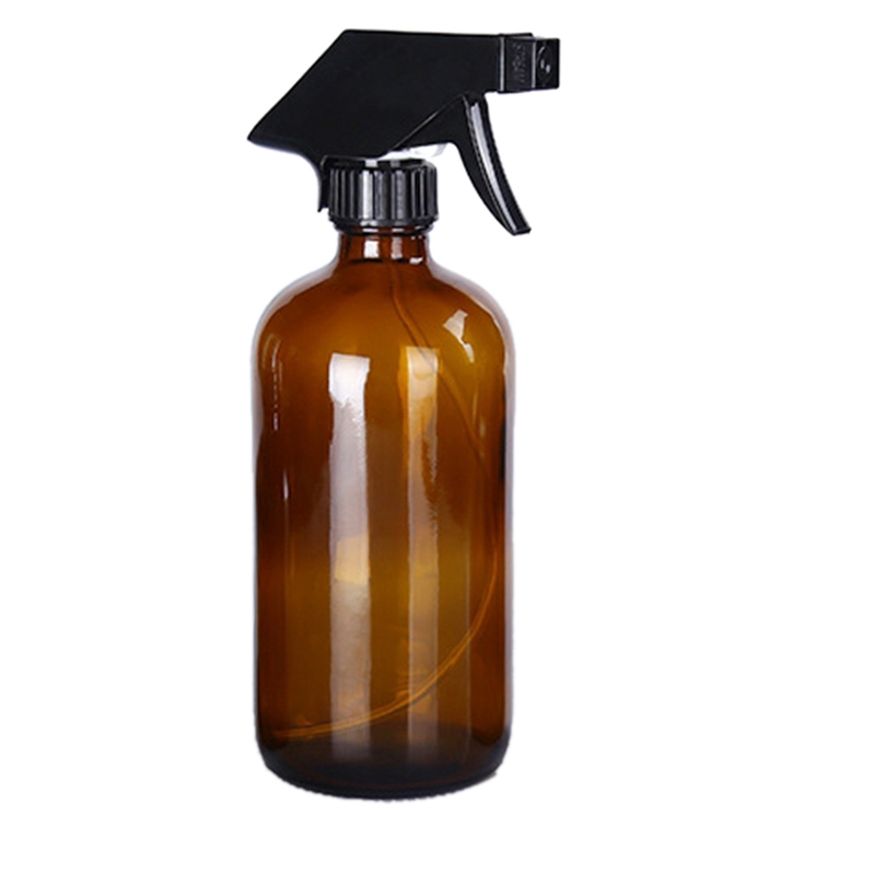

6PCS Brown Glass Liquid Bottle Spray Bottle Split Non-Slip Sealed with Spray Head