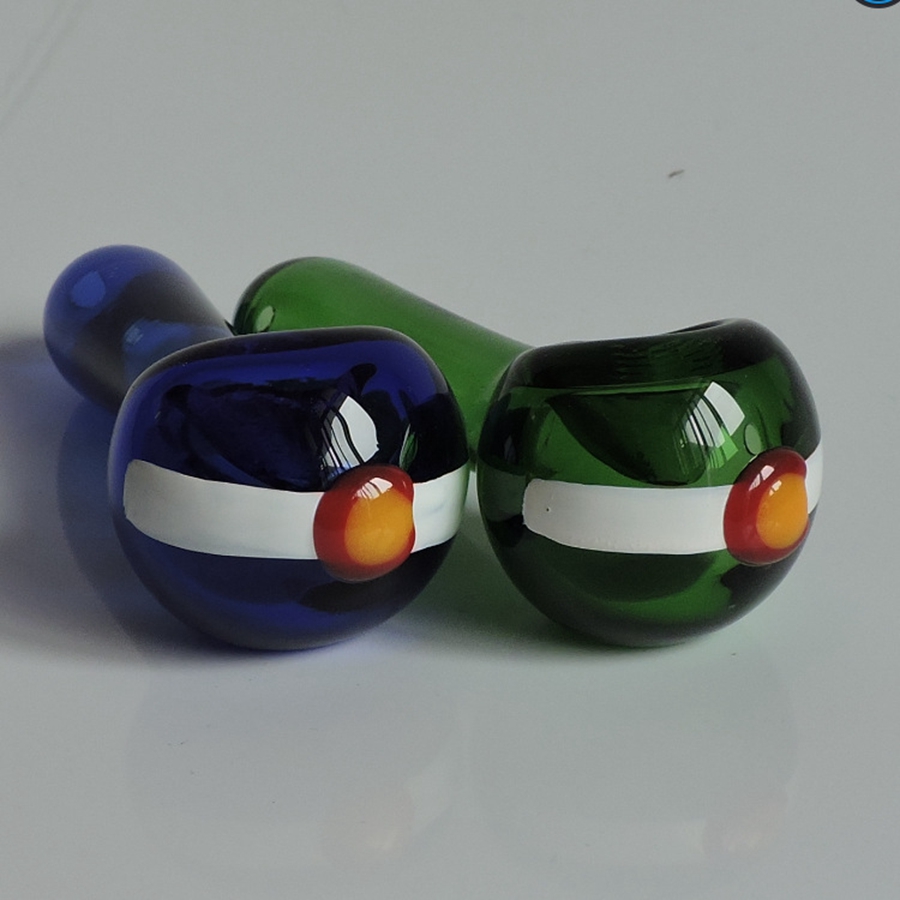 

IN STOCK Glass Smoking Pipe Manufacture Hand-blown and Beautifully Hand Crafted Spoon Pipe Made of High Quality