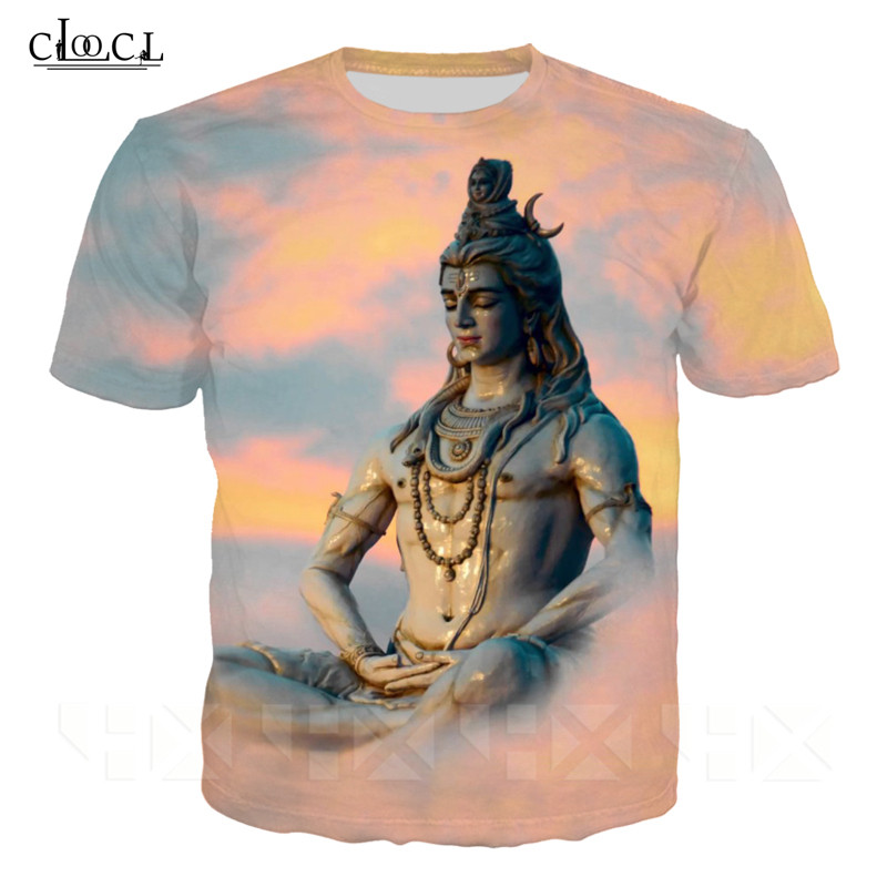 

Hindu God Lord Shiva T-shirts Women Men 3D Printed Short Sleeve Casual Streetwear Tops Drop Shipping, T shirt 1