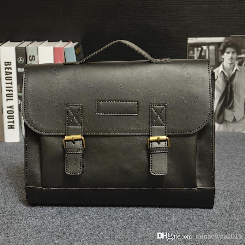 

original des original design of the explosion bag retro flip man crazy horse business bag hand classic man portable briefcase factory outlet