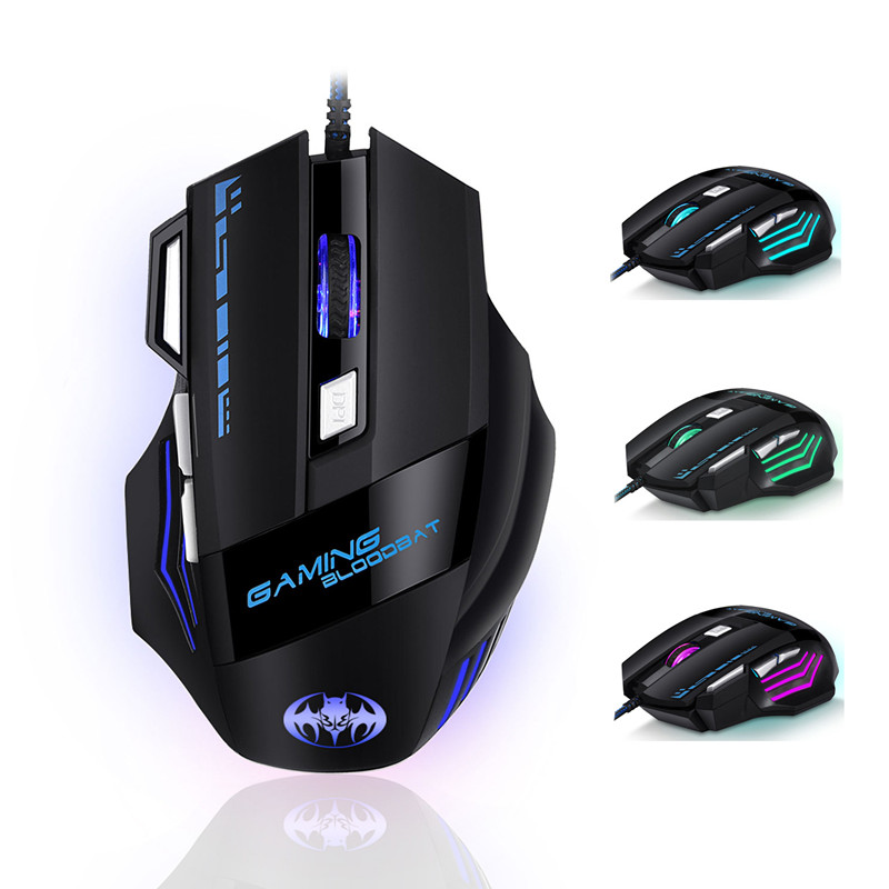 Color : White Gaming Mice Pink KANEED Cute Cartoon Wired Mouse Girl Office Home Laptop Mouse