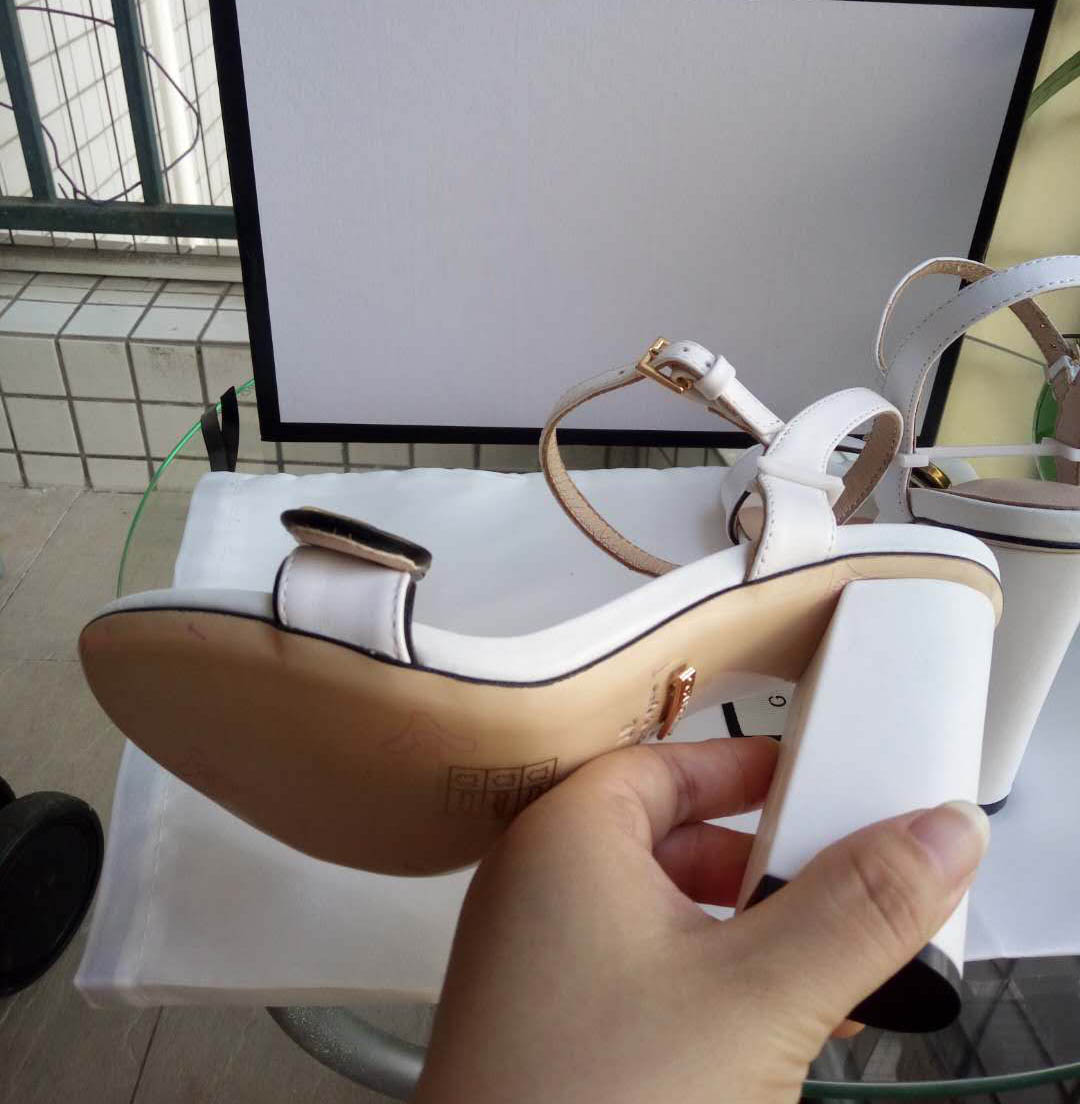 

Hot Sale-Leather Thrill Heels Women Unique Designer Pointed toe Dress Wedding Shoes Sexy shoes Letters heel Sandals, Black