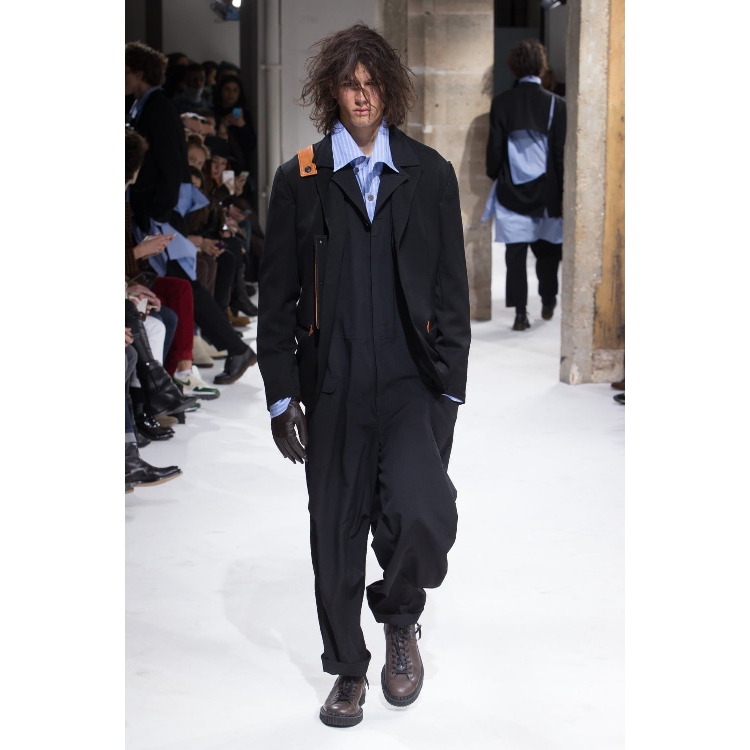 

Hot NEW -44 2018 Men's clothing GD Hair Stylist fashion Catwalk street Loose One-piece garment jumpsuits plus size costumes, Black