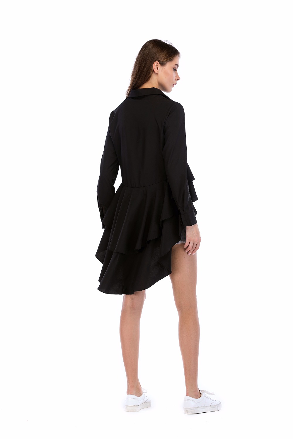 blusa negra cola de pato