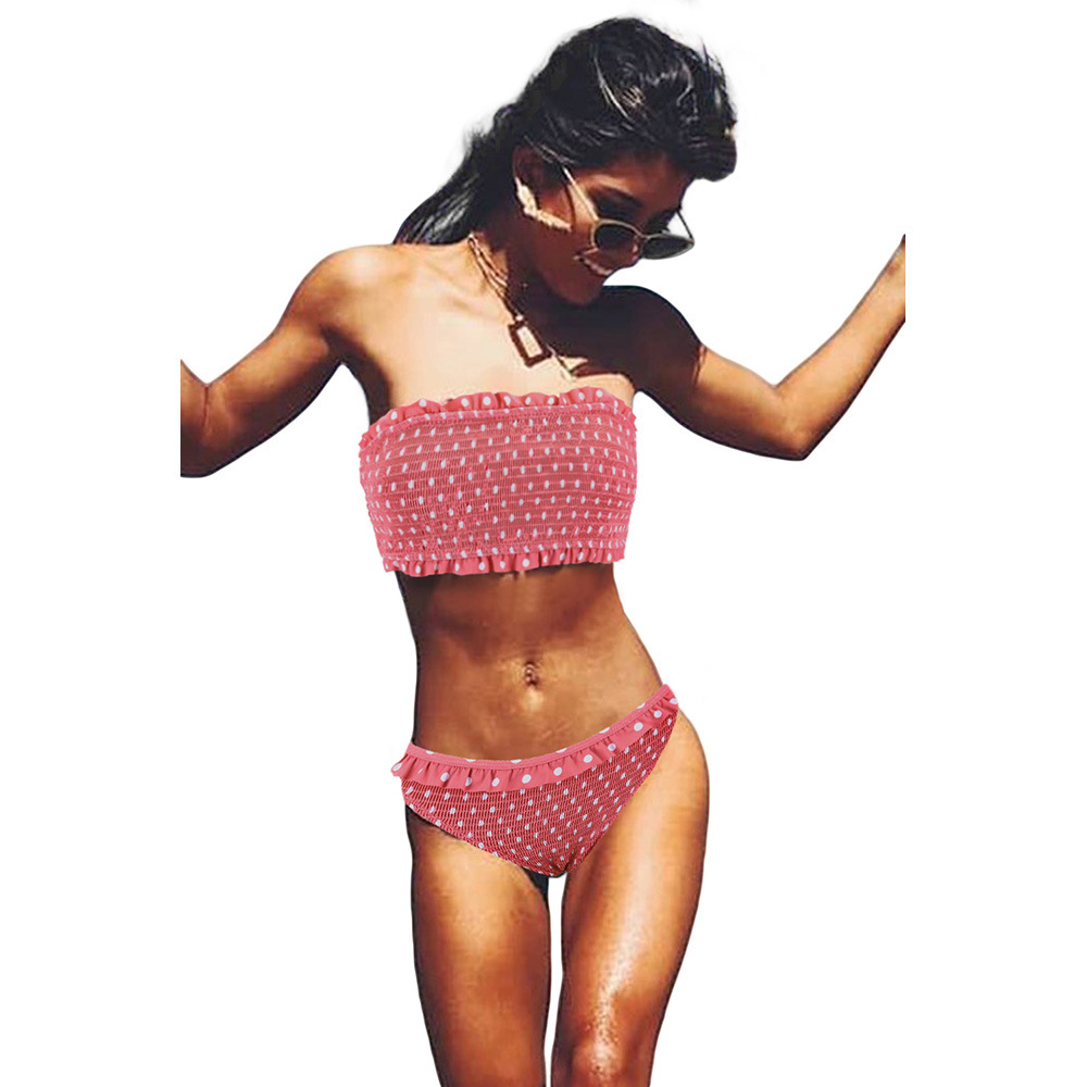 strapless two piece swimsuits
