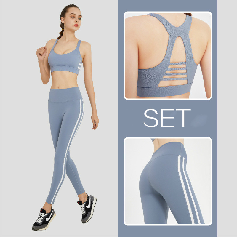 

Yoga Set Women' 2 PCS Sports Bra Tops High Quality Printing Sport Leggings Gym Clothing Fitness Seamless Running Sports Suit, Wx12-101 yj107-101
