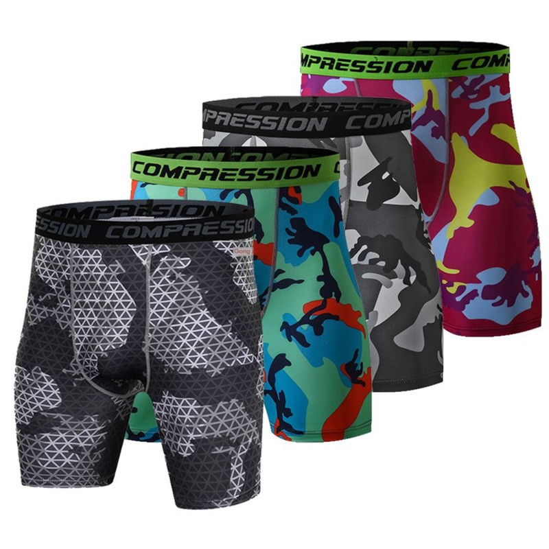 

Running Compression Pants Camouflage Men Leggings Tights Basketball Yoga Gym Training Fitness Marathon Sport Wear Jogging Soccer, Black