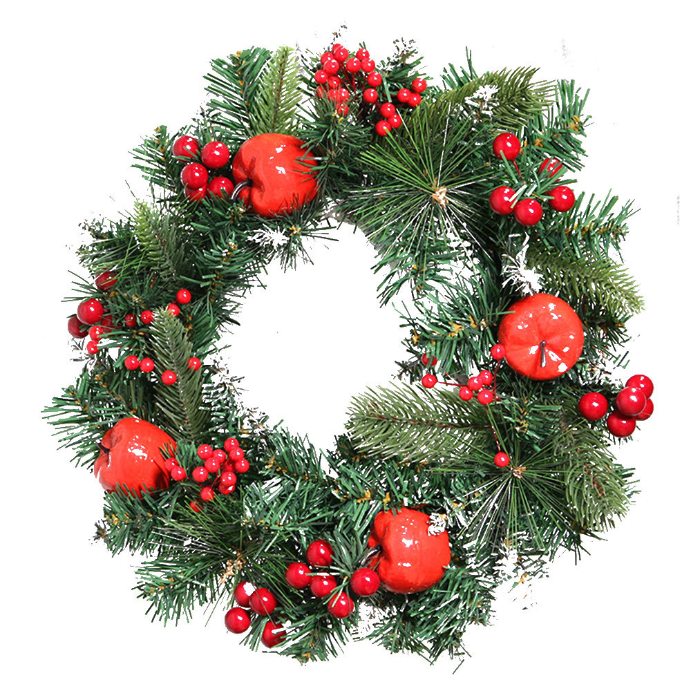 

30CM Christmas Wreath Door Decoration Artificial Flowers Plant Wreath Wall Decor Garlands Wedding Party Home Decor, A1