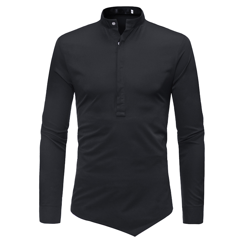 

CYXZFTROFL Fashion Casual Shirt Men Long Sleeve Slim Fit Men's Casual Button-Down Shirt Formal Dress Shirts Men Clothes Camisa 1, Red