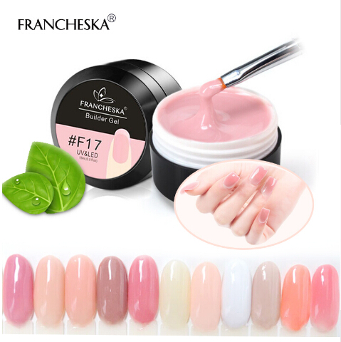 

Camouflage Gel Builder Gel Quickly UV Builder Gel Soak Off Nail Extension Jelly Poly 10Colors Clear Pink white pink