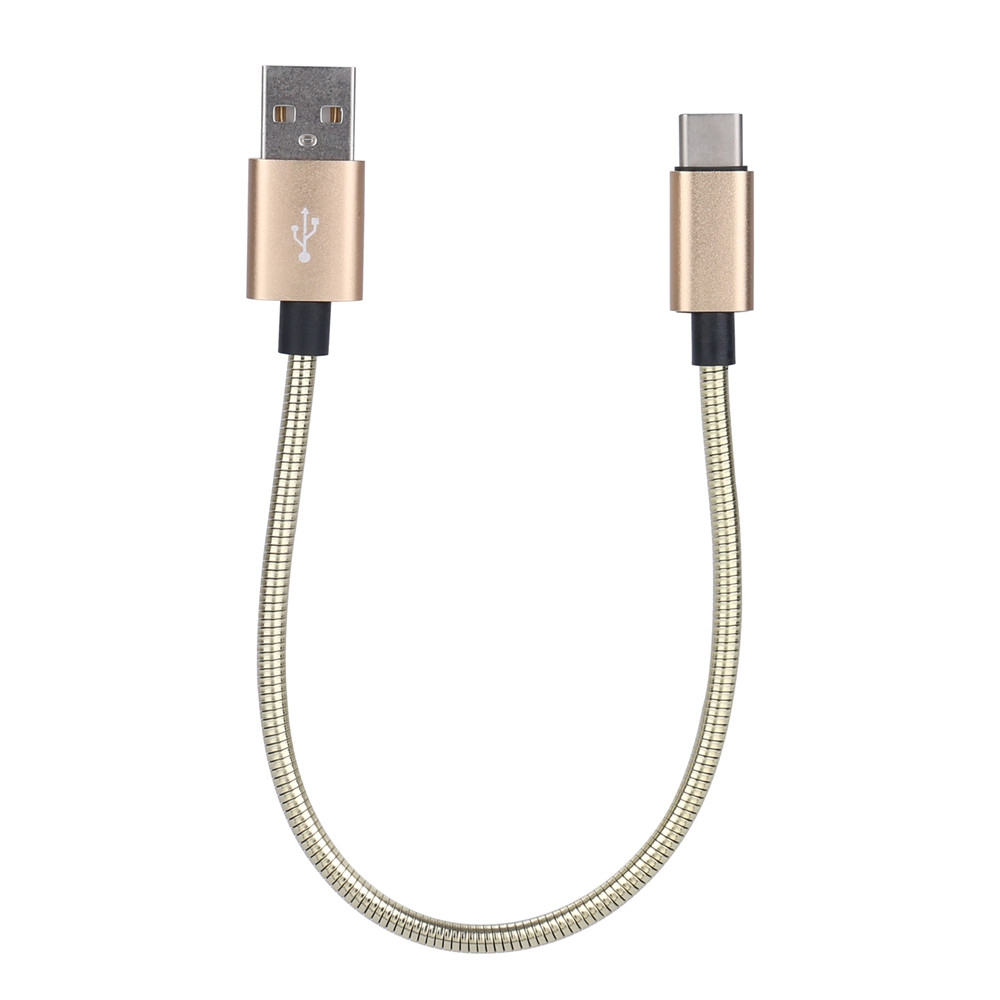 

High Speed Metal Braided USB Data Sync Charging Cable for Type-c Android, Gold