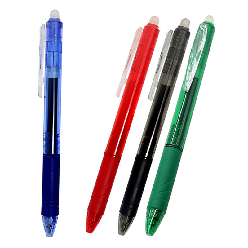 

10Pcs/20Pcs Wholesale Erasable Pen Button Slide Press 0.5mm Erasable Gel Pen Refill Red/Blue/Black/Green Ink Stationery Writing