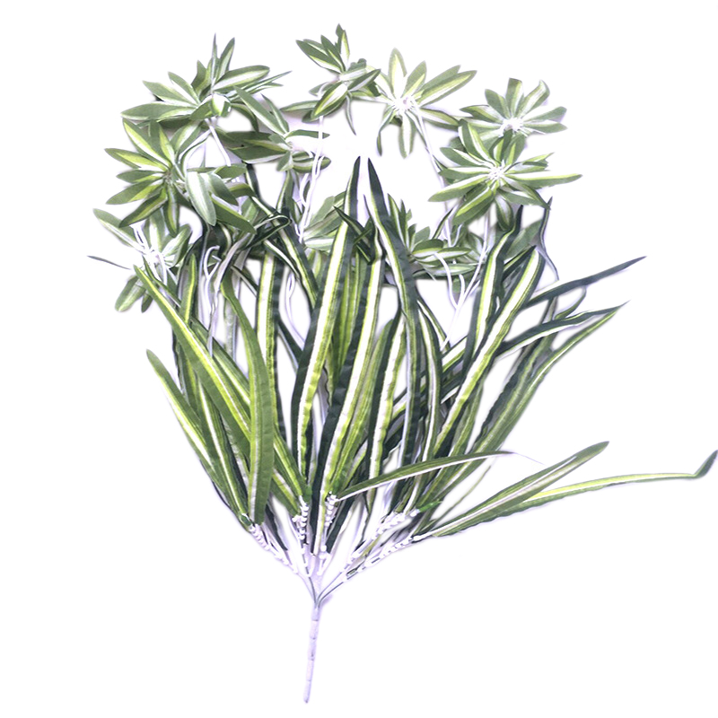 

2Pcs Simulation Plant Wall Hanging Orchid Hotel Furniture Decoration Rattan Fake Flower Decoration Wall Hanging, Green