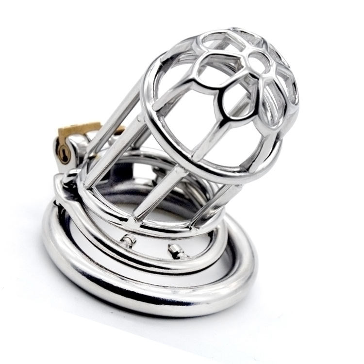 

Male Long Chastity Cage Men's Large Stainless Steel Locking Belt Device with Barbed Ring Hot Selling Sexy Toys DoctorMonalisa CC219-2