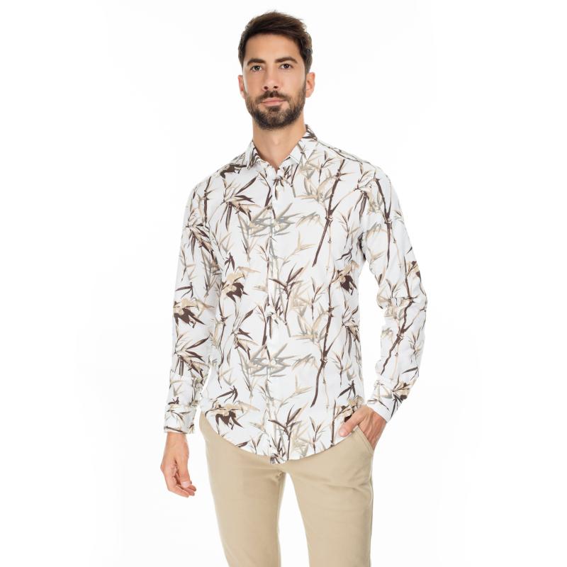 

Buratti Pattern Slim Fit Shirt MALE SHIRT CF20S111761, White