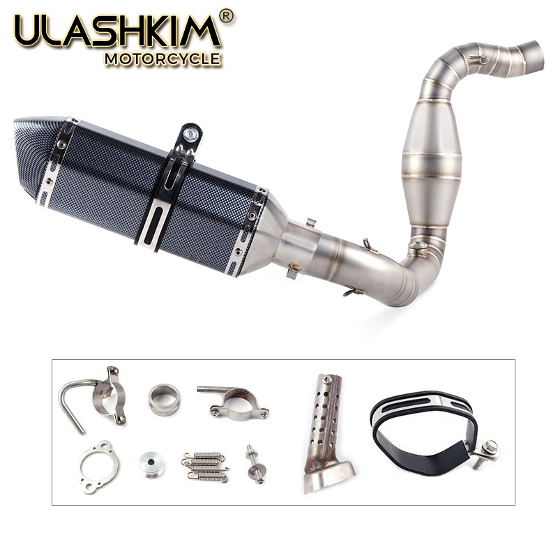 

Motorcycle Full System Exhaust Muffler Escape Slip On for G310R G 310R Middle Contact Pipe