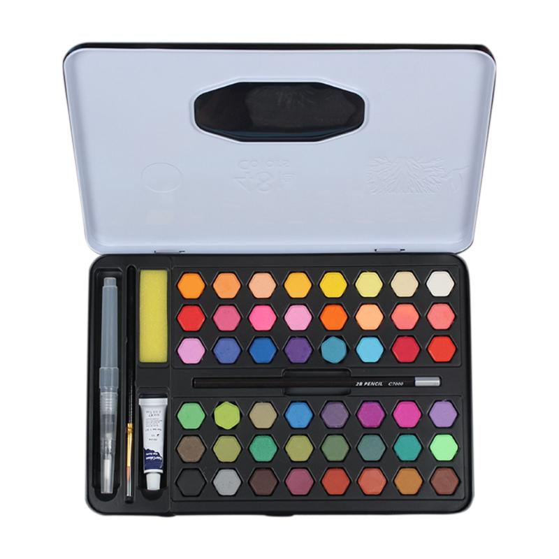 

Art Supplies With Box Children DIY Drawing Graffiti Watercolor Paint Set For Beginners Gift Paintbrush Solid Artist Quick Dry