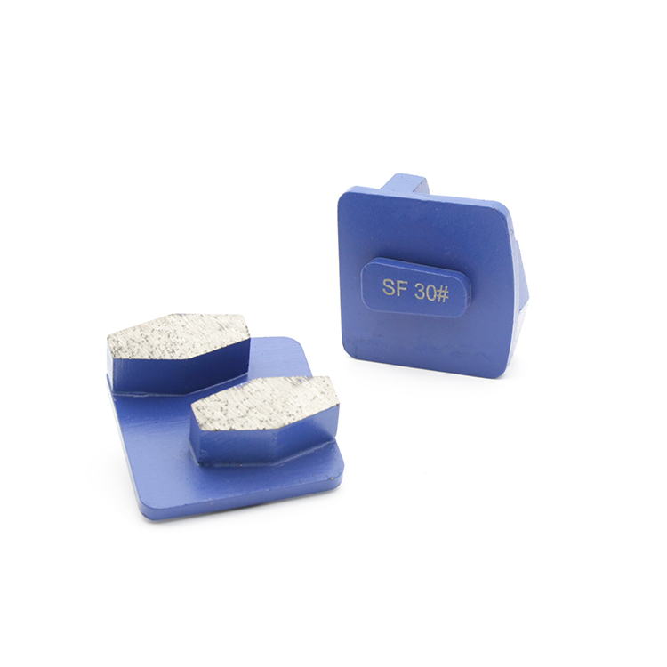 

KD-L80 Redi Lock Diamond Grinding Shoes Husqvarna Grinding Disc with Two Drum Segments for Concrete and Terrazzo Floor 12PCS