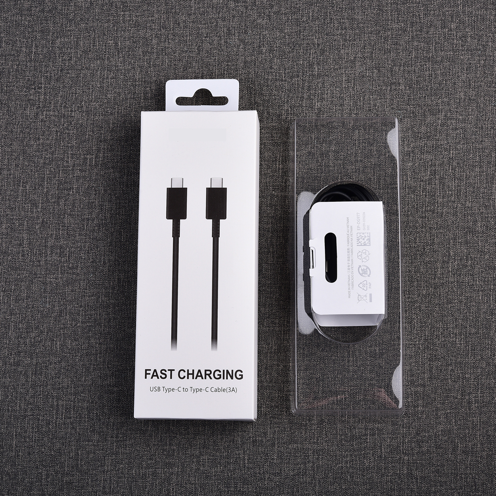 

High Quality Super PD Fast Charger Cable 3A 25W Type C To Type C USB Cable For Galaxy Note 10 + Note10 S20 Ultra S10 A71 A91, White
