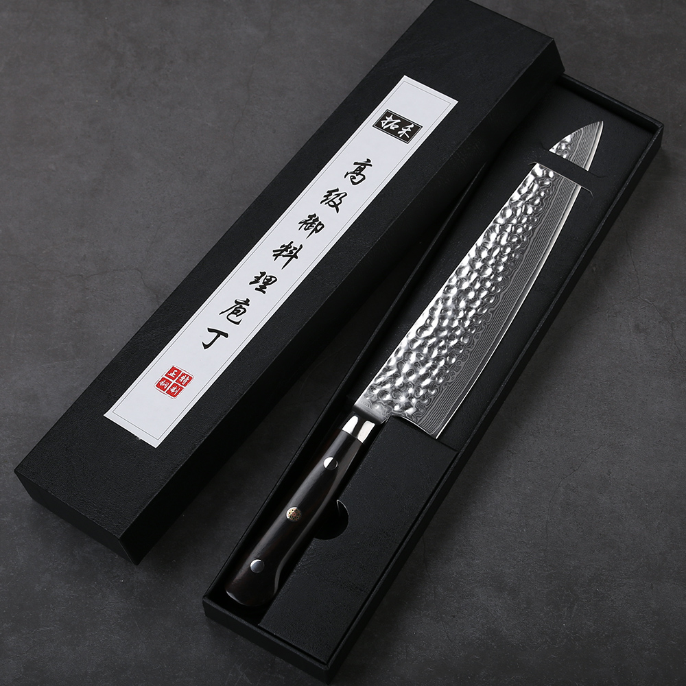 

TURWHO Chef Gyuto Knife, 8.2 Inch Professional Chef Knife Sharp Kitchen Knife 67-layer Japanese VG10 Super Damascus Steel Knife
