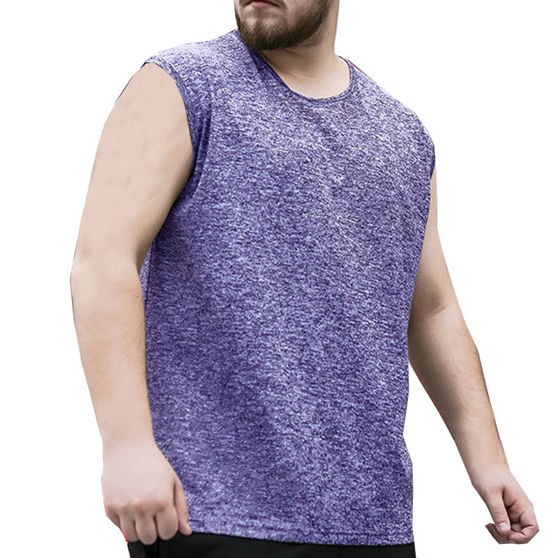 

Summer underwear men 5XL 6XL 7XL Bust 152cm Casual plus size men tank tops 3 color, Black