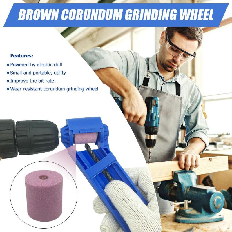 

2-12.5mm Portable Drill Bit Sharpener Corundum Grinding Wheel for Drill Polishing Grinder Wear Resisting Grinding Wheel