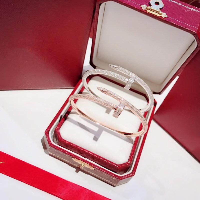 

Full of nails bangle Bracelet V Gold Luxury Adjustable Women Wedding jewelry Gift1