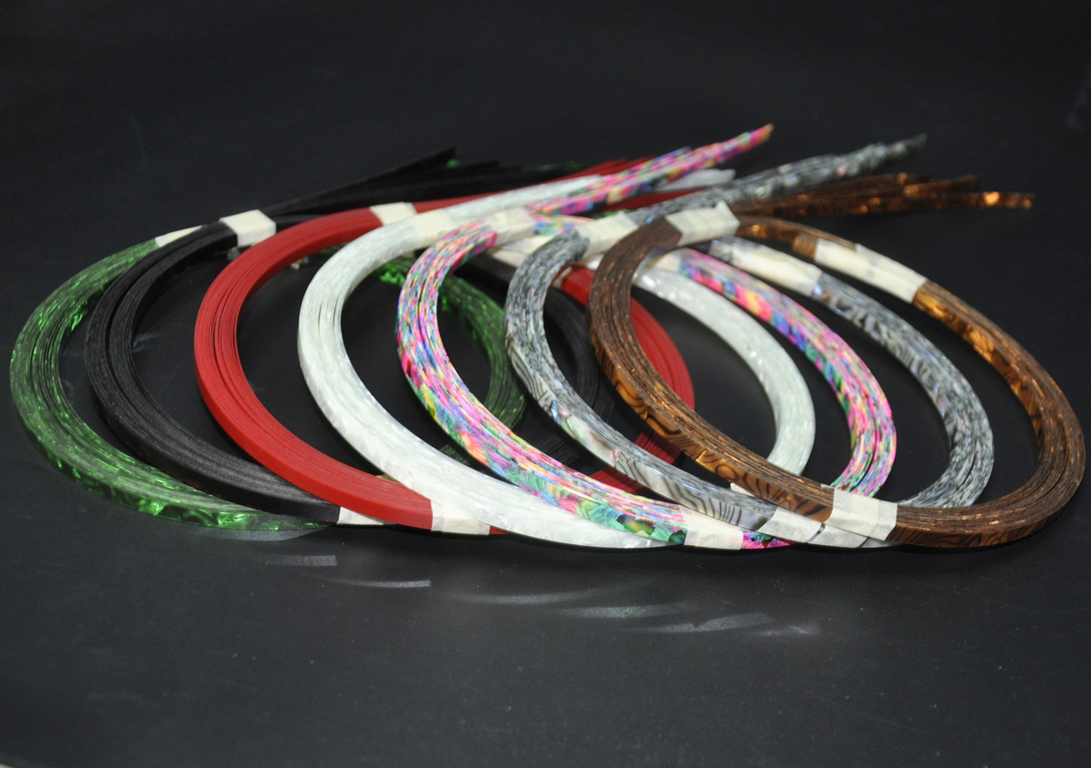 

10Pcs Luthier Purfling Binding Marquetry inlay Guitar Builder Celluloid Strip 5mmx1000mm