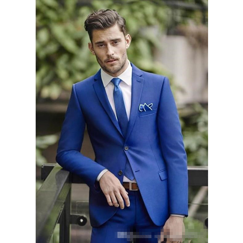 

Classy Blue Wedding Mens Suits Slim Fit Bridegroom Tuxedos For Men Groomsmen Suit Cheap Formal Business Suit(Jacket+Pants, Beige