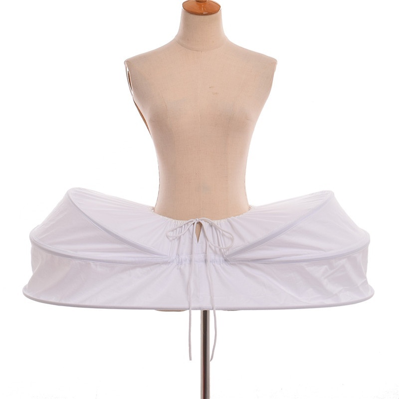 

Elizabeth Rococo Dress Gown Pannier Crinoline Hoop Skirt, White