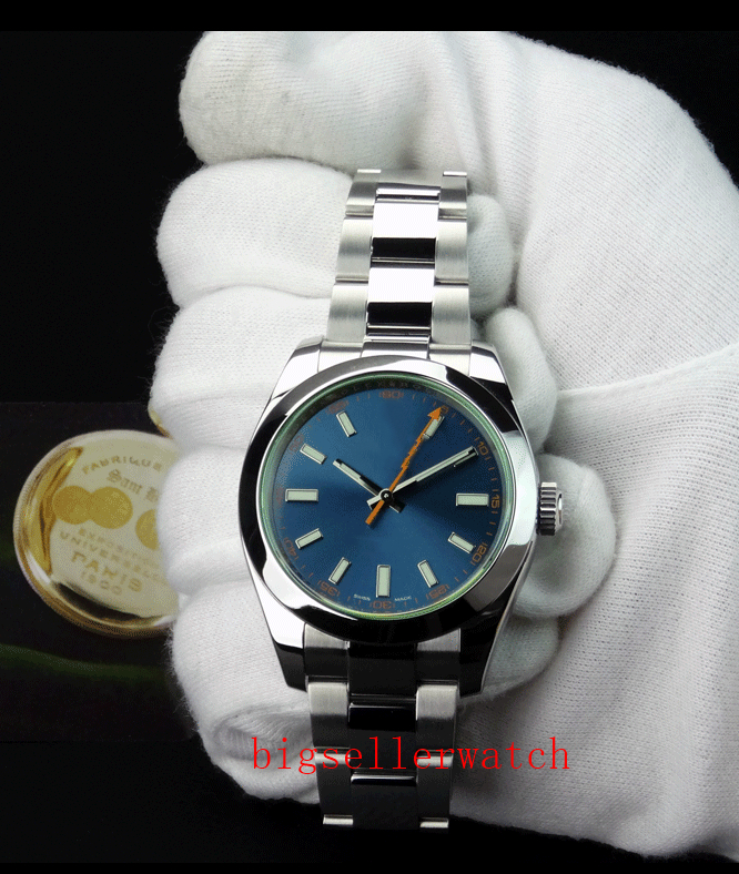 

Top-selling Men's Luxury Products 40mm Stainless Steel Green Crystal Blue Index 116400 Movement Automatic Mens Sport Stainless Watches.