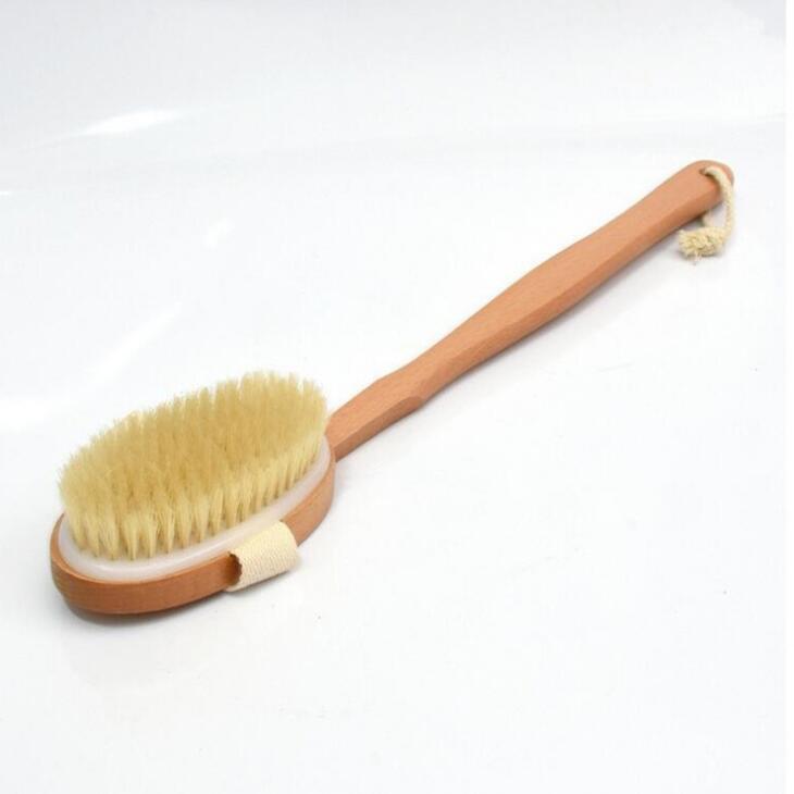 Brosse de douche qualifiée, masseur à poils longs en bois naturel, bain-douche, dos Spa, épurateur détachable LX1834, nouvelle collection