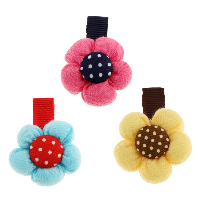 

5pcs Hair Clip Sun Flower Decor Headwear Accessories Party, Blue